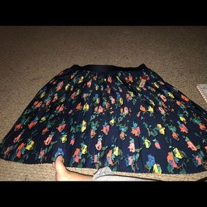 Floral navy blue skirt- xxl still with tags